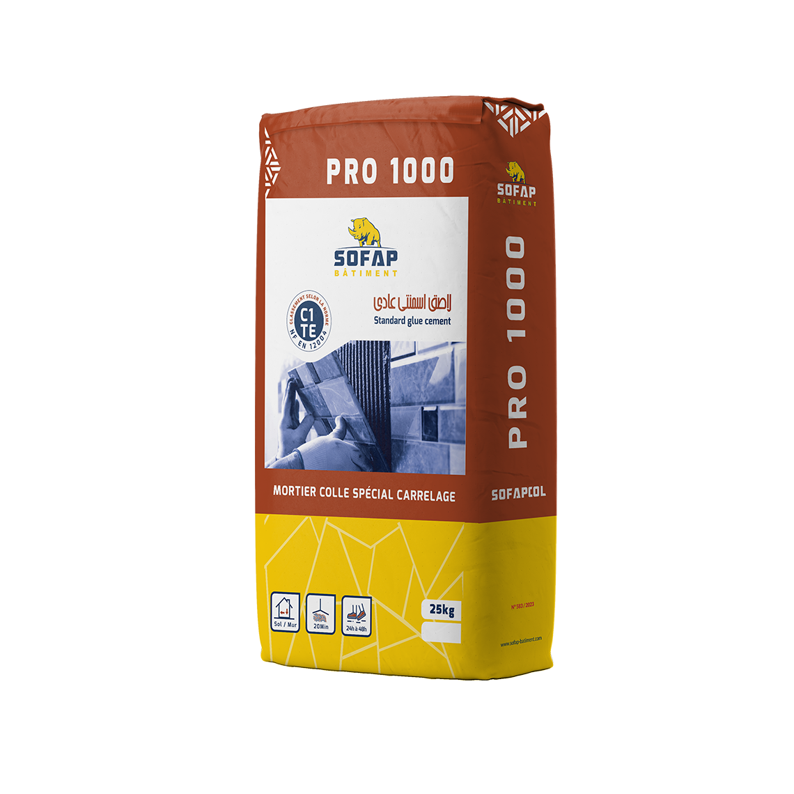 PRO 1000 Mortier Colle SOFAP B timent PRO 1000 Mortier Colle SOFAP B timent
